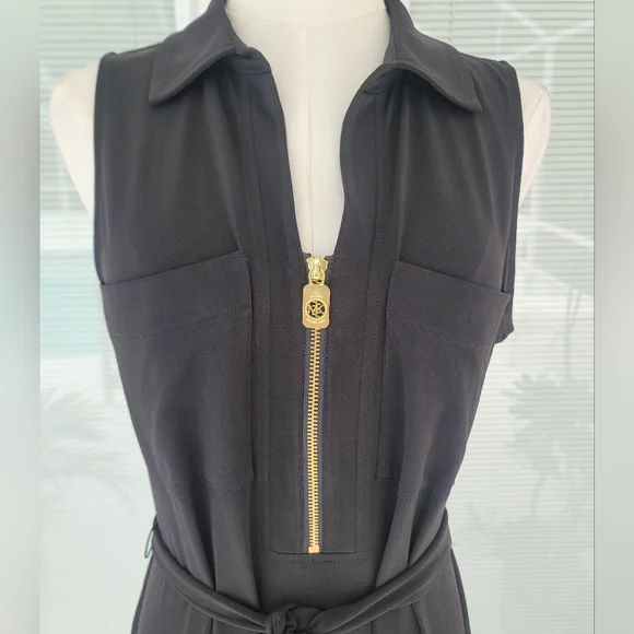 Michael Kors Stretch Sleveless Black Dress - Picture 4 of 9